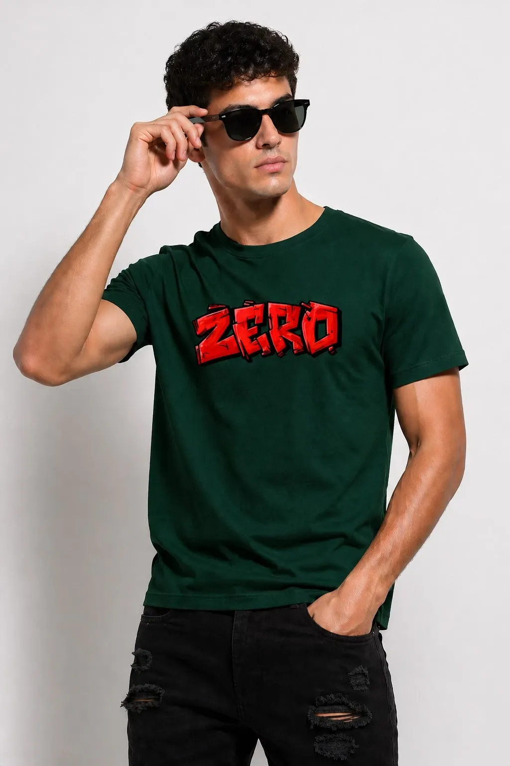 T SHIRT (Green, XL)